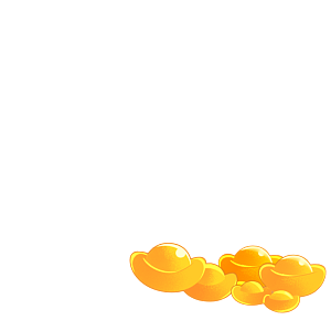 图怪兽原创元素通用金元宝装饰头像挂件