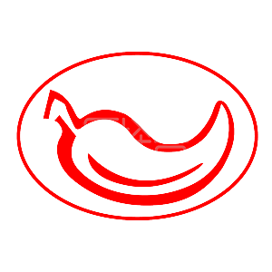 图怪兽原创元素 现代简约风格    红色餐饮辣椒logo