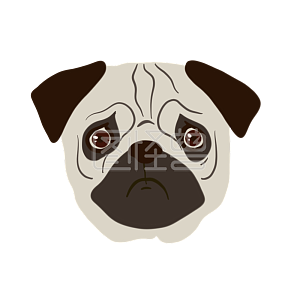 图怪兽原创元素动物卡通元素头像狗头背景素材图片 图怪兽