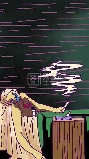 图怪兽原创元素手机海报恶搞世界名画马拉之死