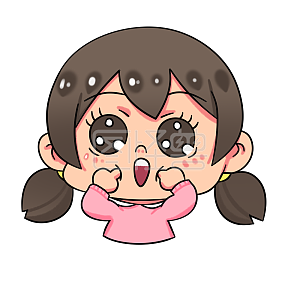 图怪兽原创元素卡通可爱调皮女孩