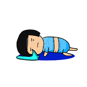 图怪兽原创元素卡通小胖子哭死了表情包插画元素