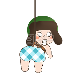 图怪兽原创元素卡通手绘吊打人物表情包