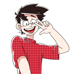 图怪兽原创元素卡通人物自拍少年