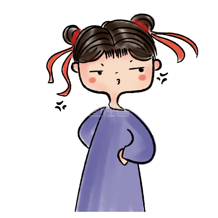 图怪兽原创元素我不稀罕水墨人物表情包