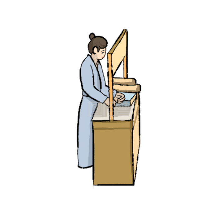 图怪兽原创元素中国风古代商贩买卖