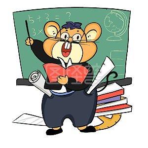 详情图怪兽原创元素人卡通女老师形象详情图怪兽原创元素人