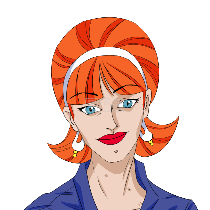 图怪兽原创元素表情包致命女人美漫插画元素