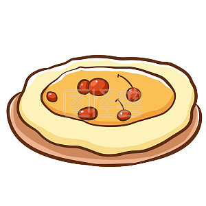 图怪兽原创元素  卡通  感恩节 樱桃派