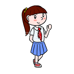 卡通穿校服的学生详情图怪兽原创元素穿制服校服的男生详情图