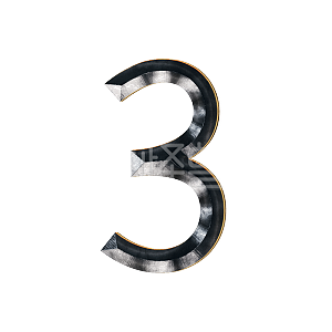 图怪兽原创元素卡通可爱倒计时数字3插画元素背景素材图片 图怪兽