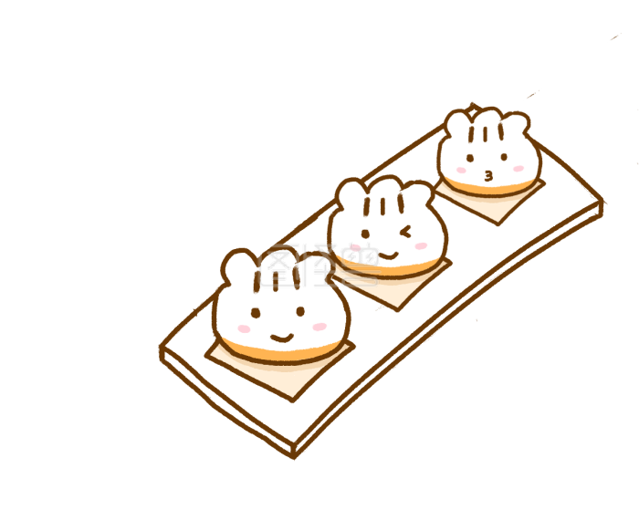 图怪兽原创元素手绘卡通美食锅贴装饰元素