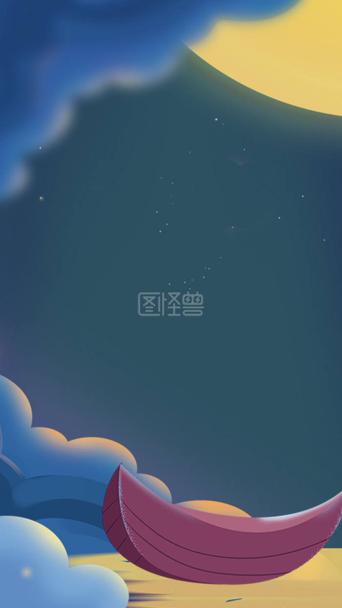 图怪兽原创元素 通用背景 卡通 清淡系列