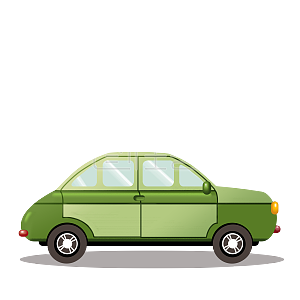 图怪兽小汽车的士出租车