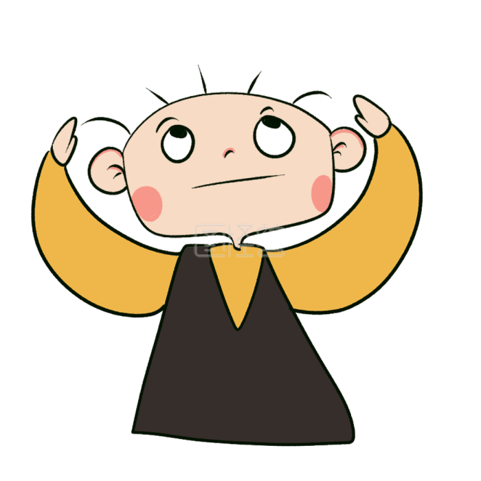 图怪兽原创元素我太难了卡通表情包