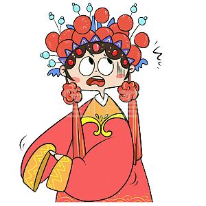 图怪兽原创元素这就尴尬了卡通表情包