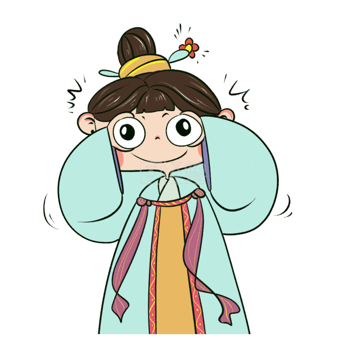 图怪兽原创元素我正在看着你看着你目不转睛卡通表情包