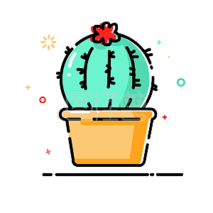 详情仙人球详情图怪兽原创元素卡通仙人球详情mbe风格