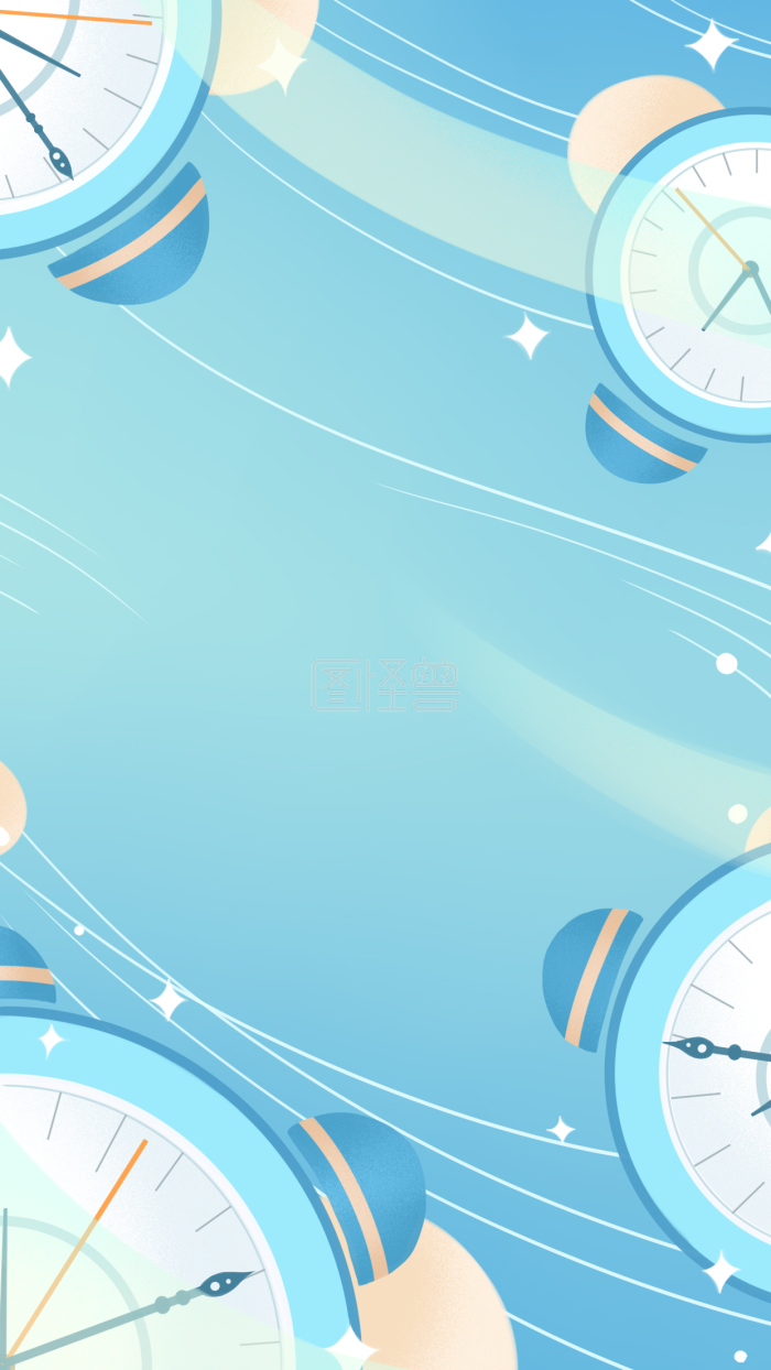 图怪兽原创元素 倒计时 闹钟 简约元素