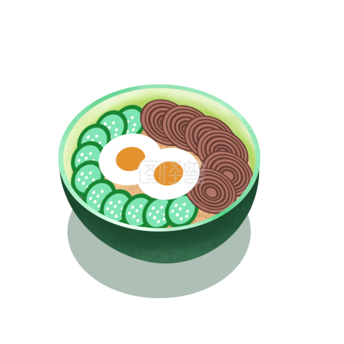 图怪兽美食卤肉饭鸡蛋小吃