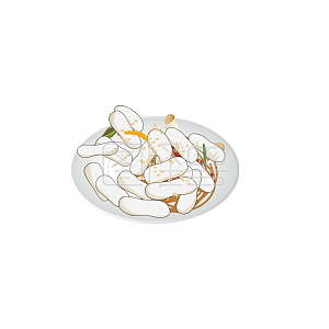 图怪兽原创元素美味年糕插画元素