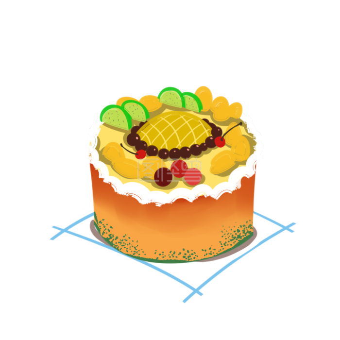 图怪兽小甜品蛋糕美食小吃