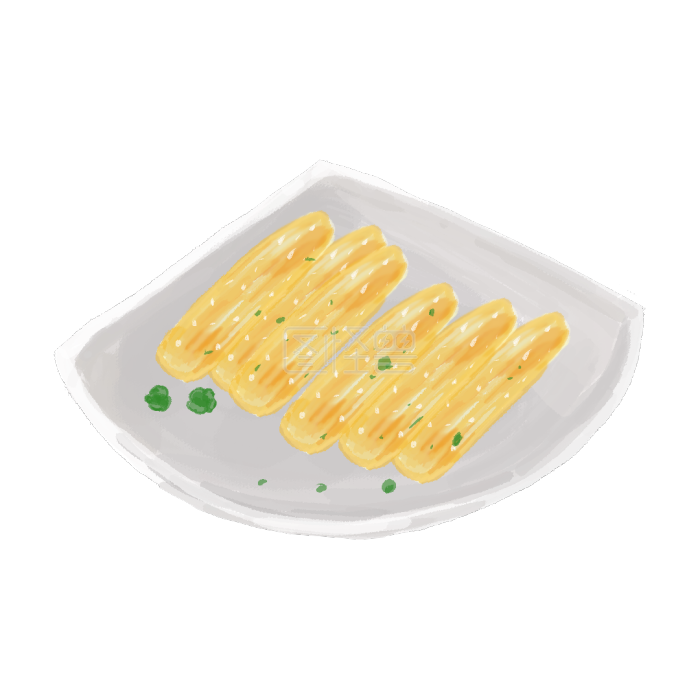 图怪兽原创元素大寒食物炸年糕