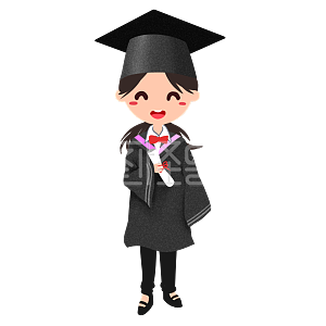 学士服素材图片 免费学士服png元素大全 图怪兽