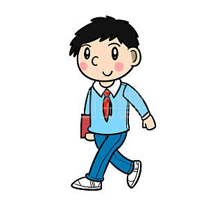 图怪兽原创元素卡通穿校服的小学生