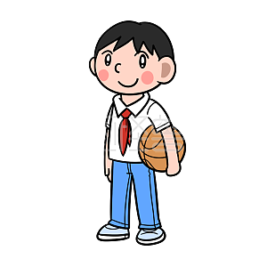 图怪兽原创元素卡通校服小学生