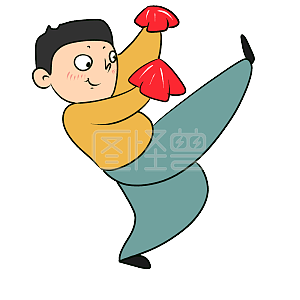 图怪兽原创元素广场舞走起啊卡通表情包