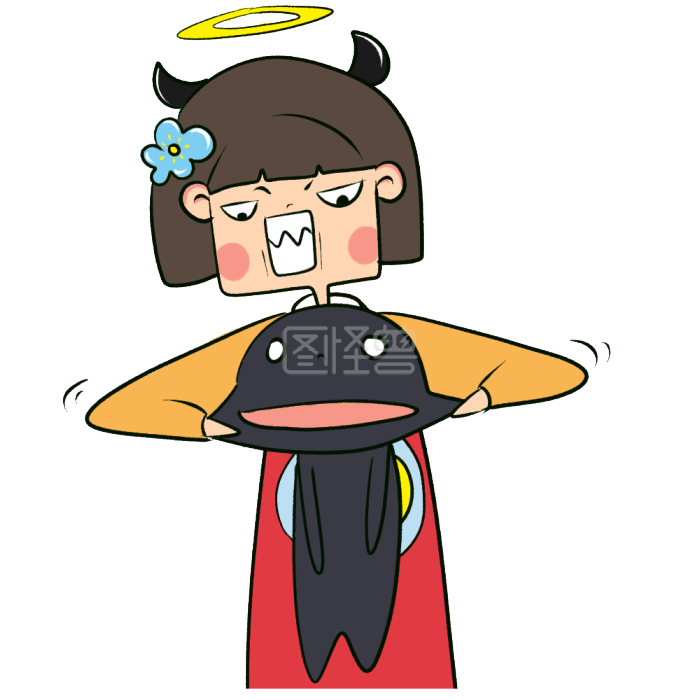 图怪兽原创元素别吵吵卡通表情包