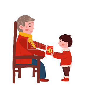 图怪兽原创元素扁平风春节拜年发红包