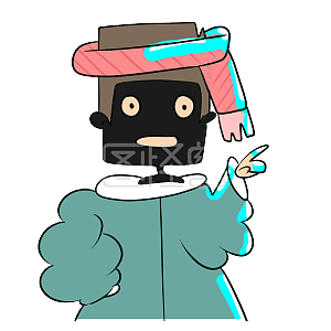 图怪兽原创元素你在东北穿着貂卡通表情包