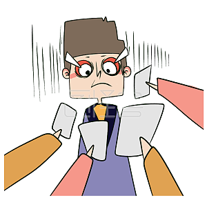 图怪兽原创元素被动营业卡通表情包