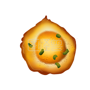 图怪兽原创元素南方新年传统美食习俗两个荷包