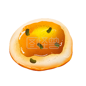 图怪兽原创元素南方新年传统美食习俗两个荷包