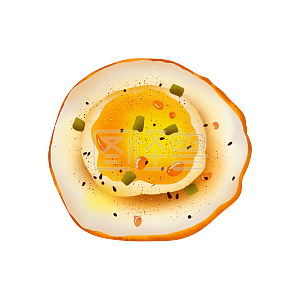 图怪兽原创元素南方新年传统美食习俗两个荷包