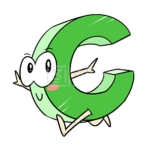 图怪兽原创元素卡通字母小人