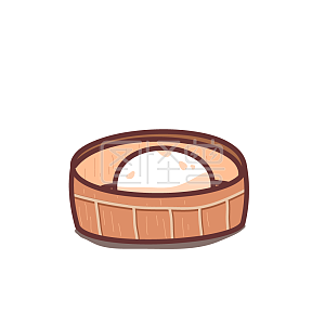 图怪兽原创元素 馒头 做馒头的人 盆栽 卡通手绘详情图怪兽原创