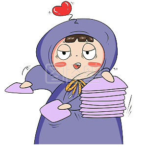 图怪兽原创元素忙成狗卡通表情包