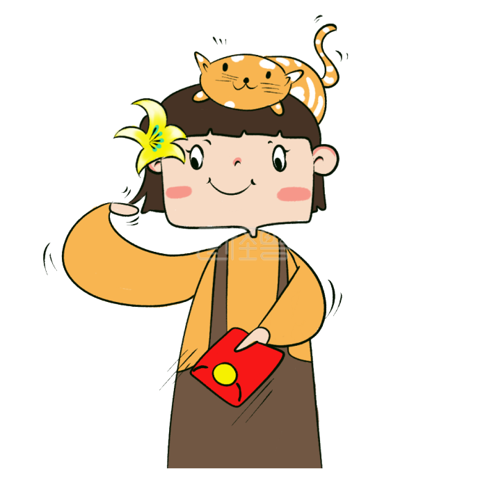 图怪兽原创元素赏赐给你的卡通表情包