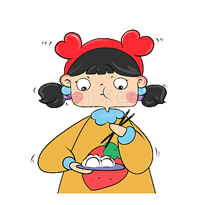 图怪兽原创元素多吃不胖卡通表情包