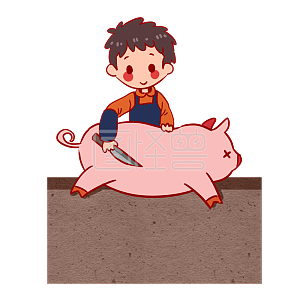 图怪兽卖猪肉猪肉铺