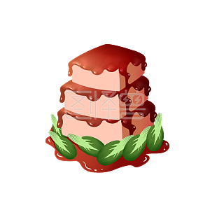 图怪兽美食甜品巧克力酱