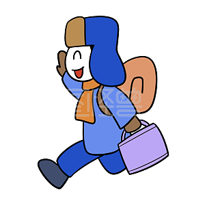 图怪兽原创元素卡通我回来了表情包