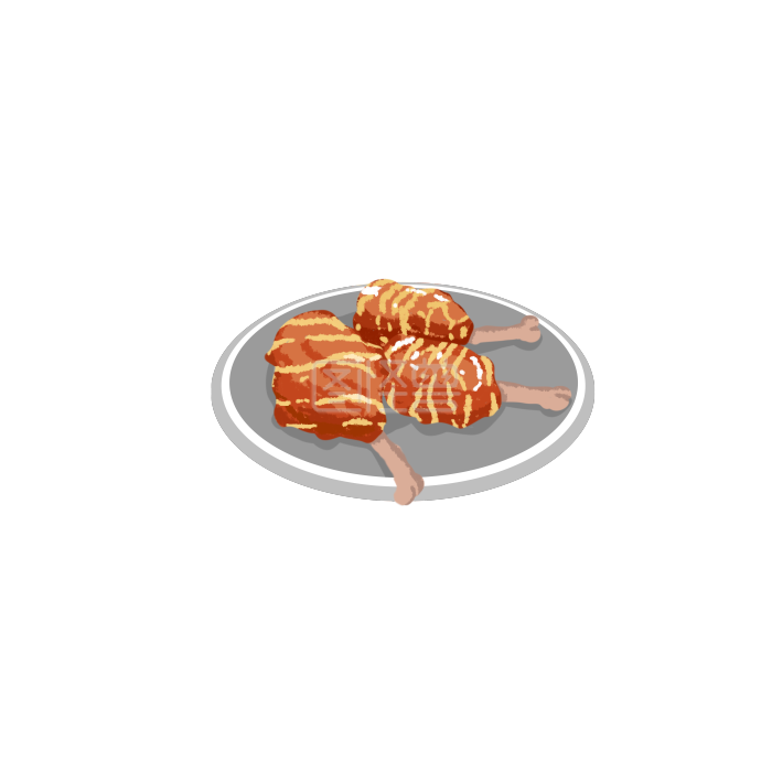 图怪兽美食烤羊腿大餐节日庆祝