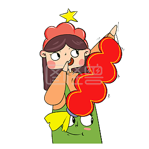 图怪兽原创元素鼠你最美卡通表情包