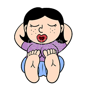 图怪兽原创元素老公来给我捏捏脚表情包