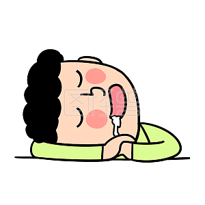 图怪兽原创元素白日做梦表情包